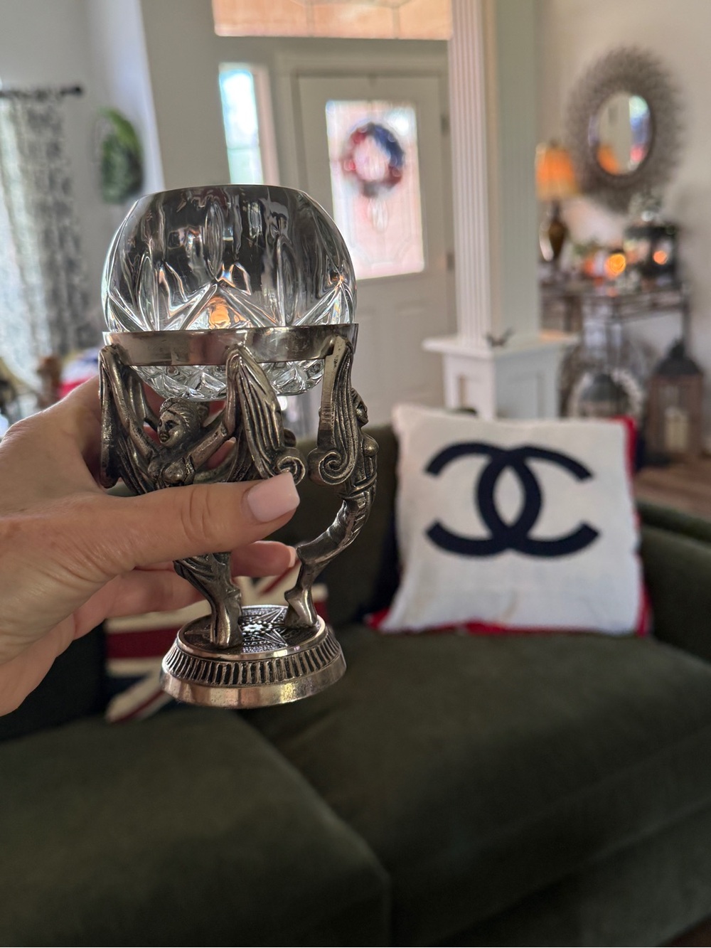 Ornate Silver “Thread of Life” Votive Holder – Zeus & The Fates - Picture 6 of 17